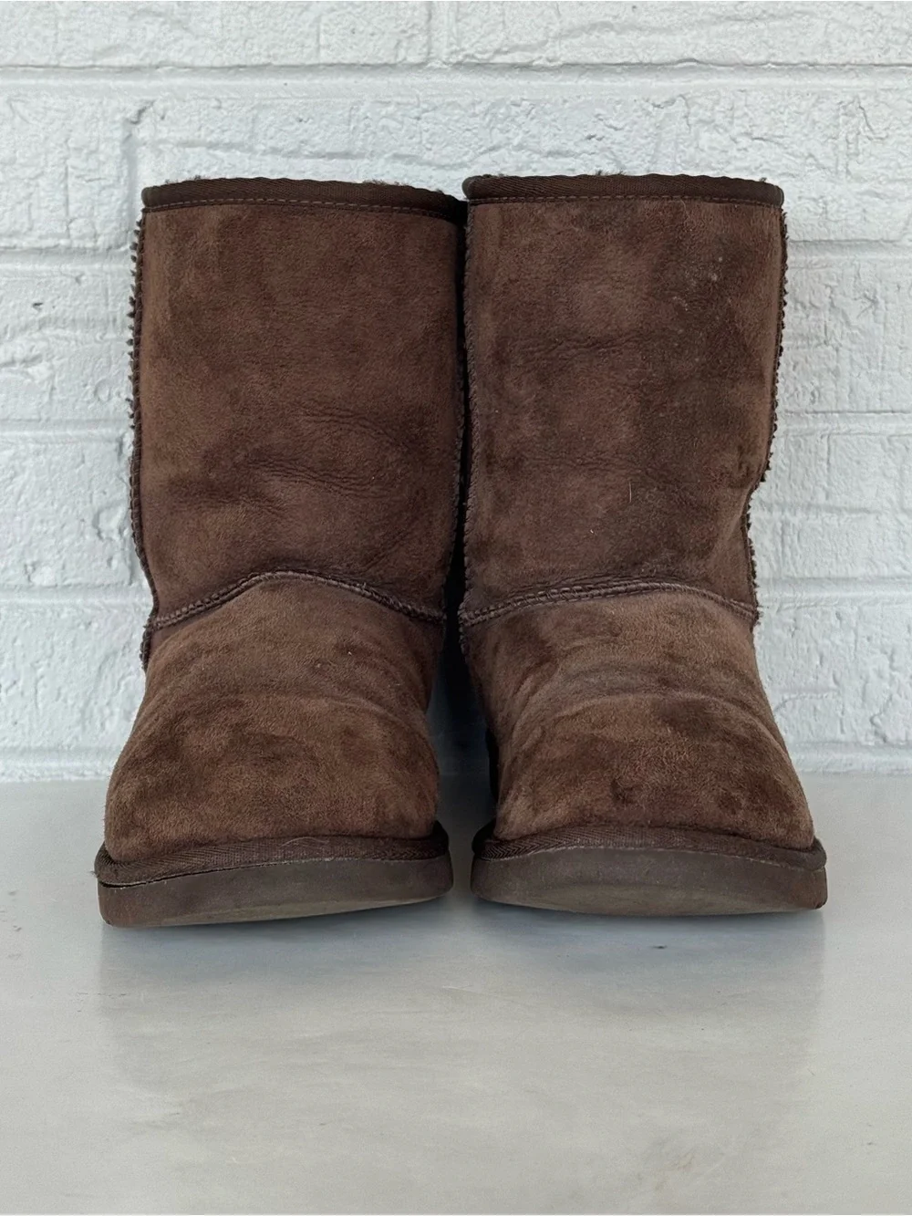 Brown Suede UGG Short Boots Women's 9